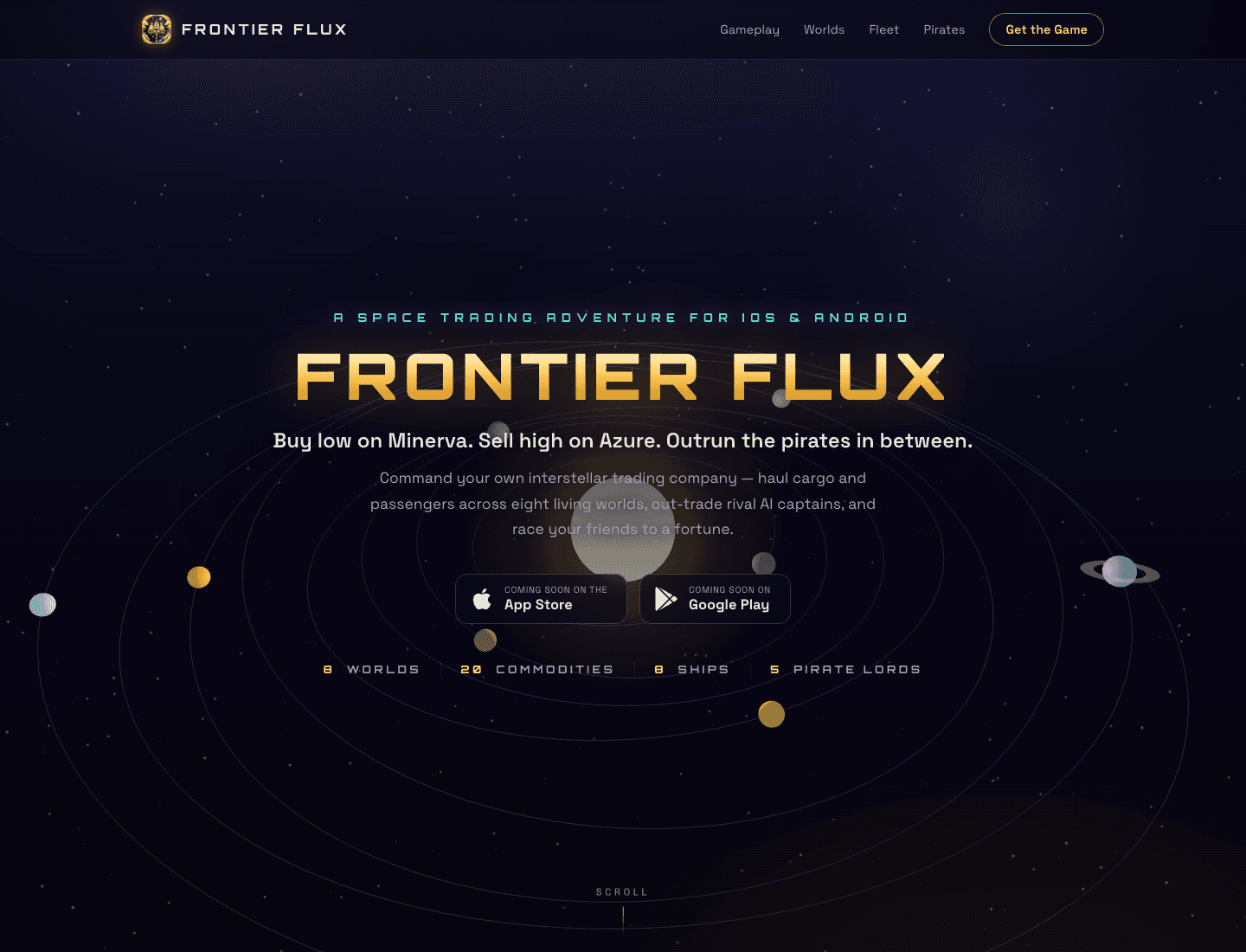 Frontier Flux interface preview